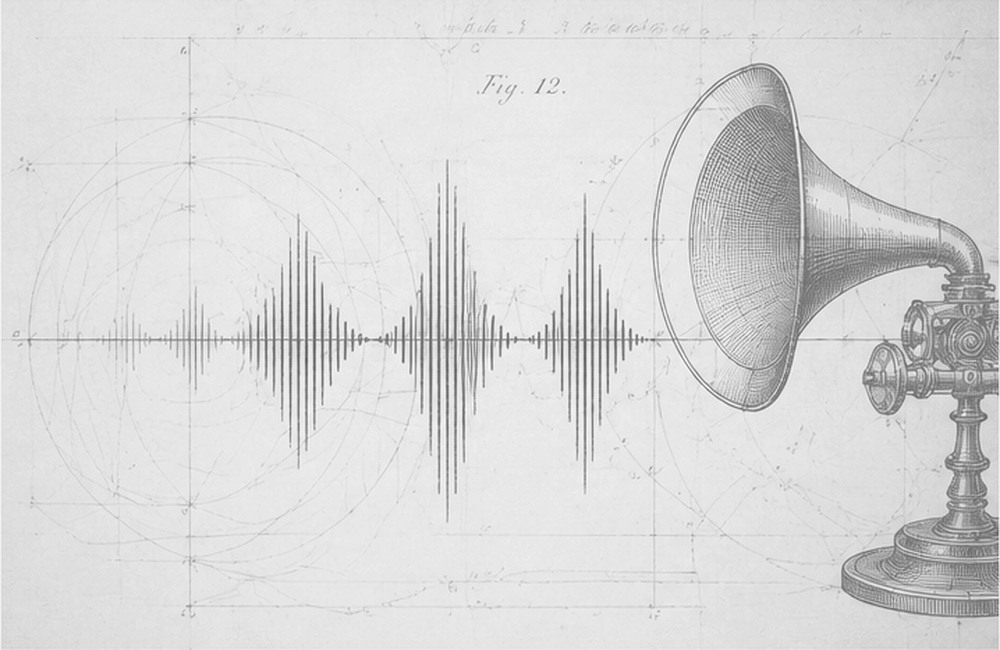 Antique scientific study of sound waves and acoustic resonance
