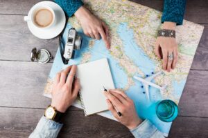 A map for planning a trip